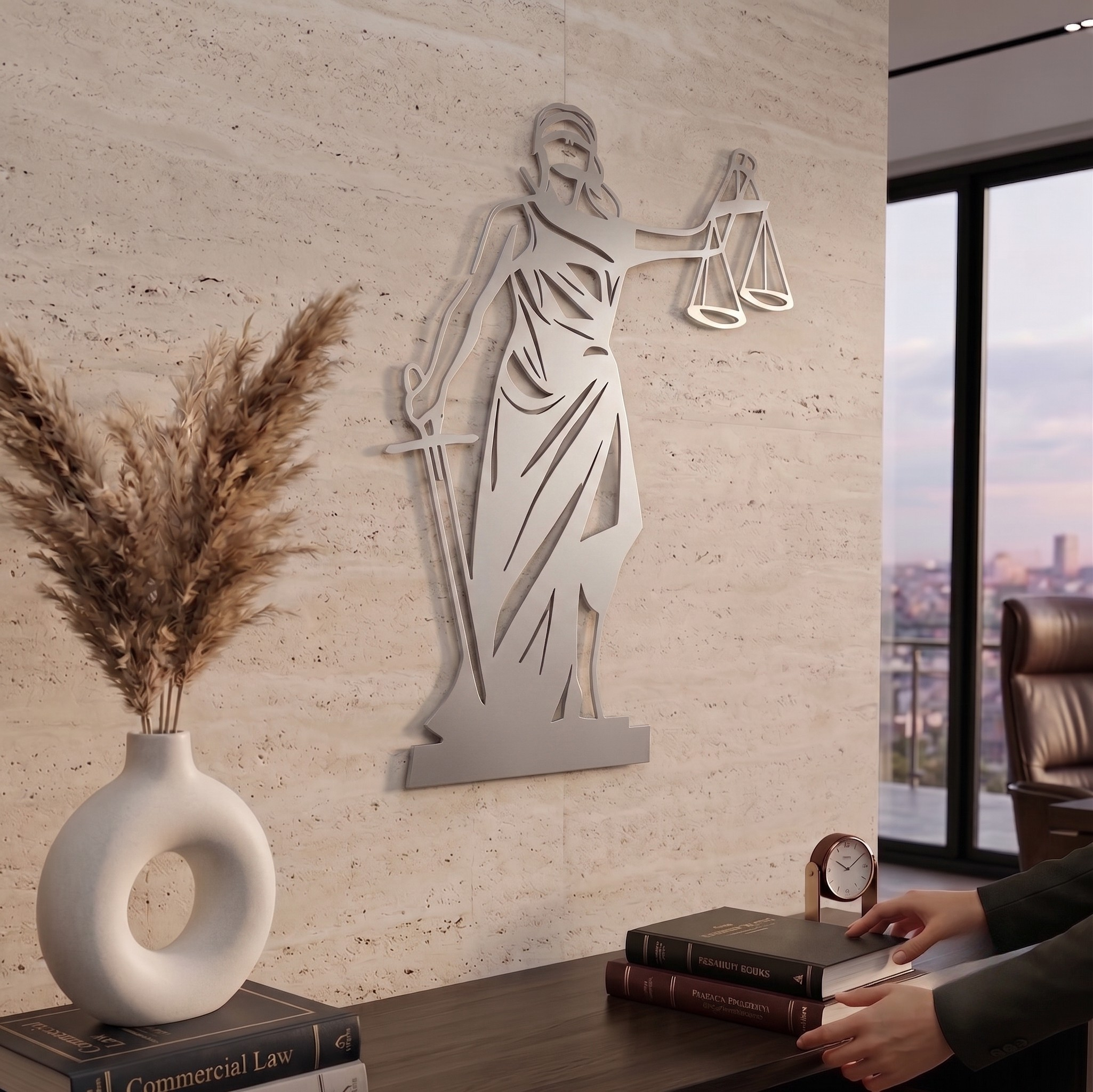 Themis: Adalet Metal Tablo - DF049