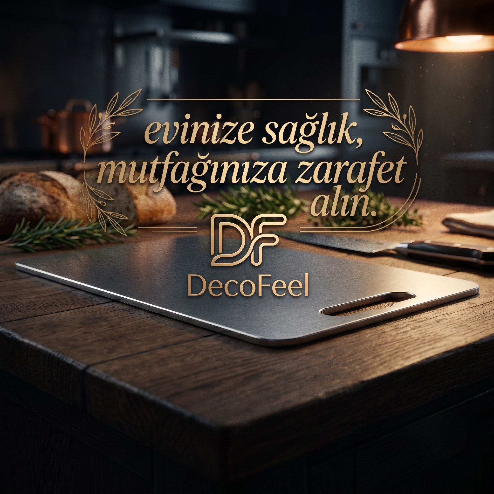 304 Kalite Paslanmaz Çelik Kesme Tahtası - DFK001