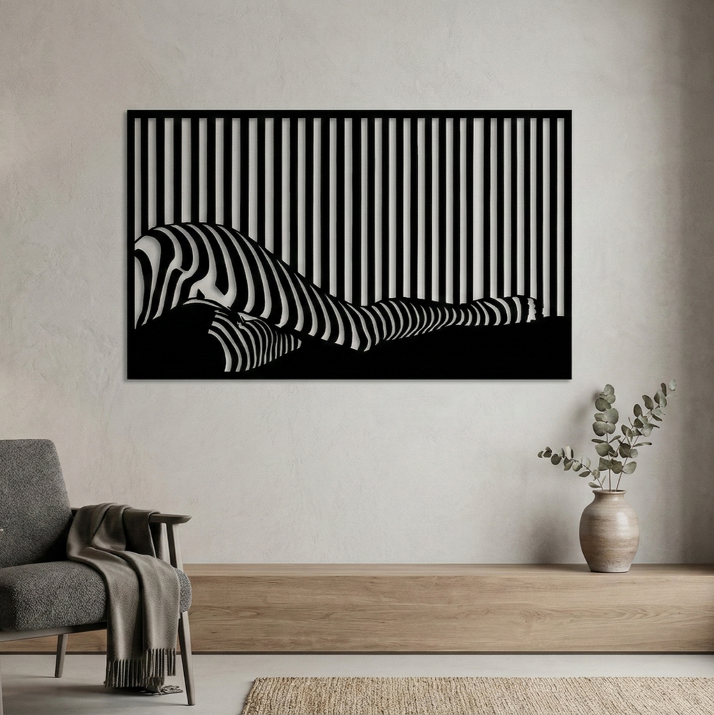 Deep Lines Metal Tablo - DF005