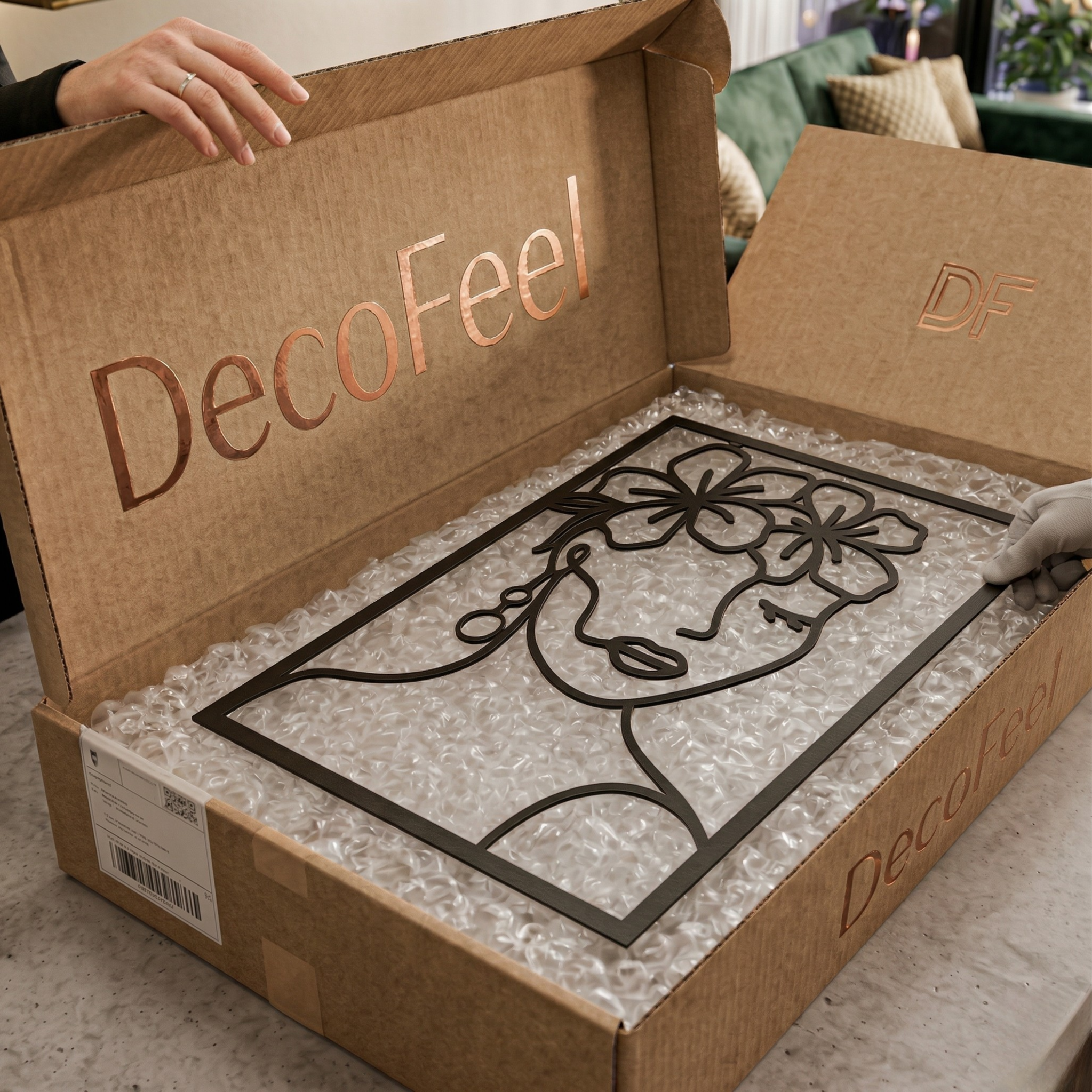 Floral Muse 3'lü Metal Tablo Seti - DF024