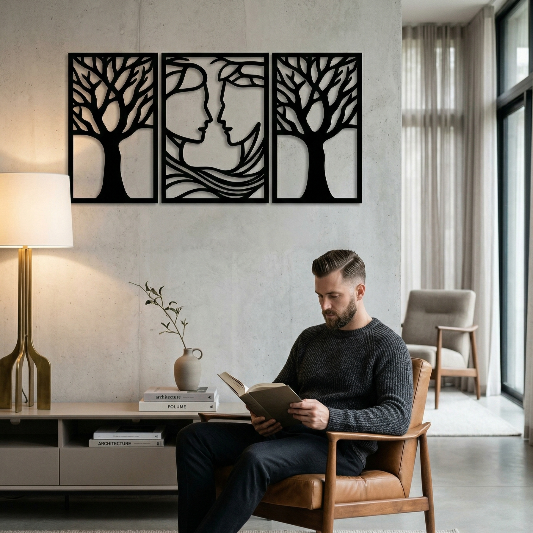 Life & Love 3'lü Metal Tablo Seti - DF025