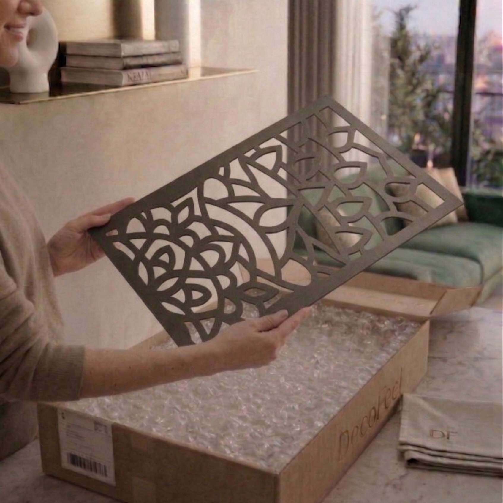 Sacred Geometry 3'lü Metal Tablo Seti - DF026