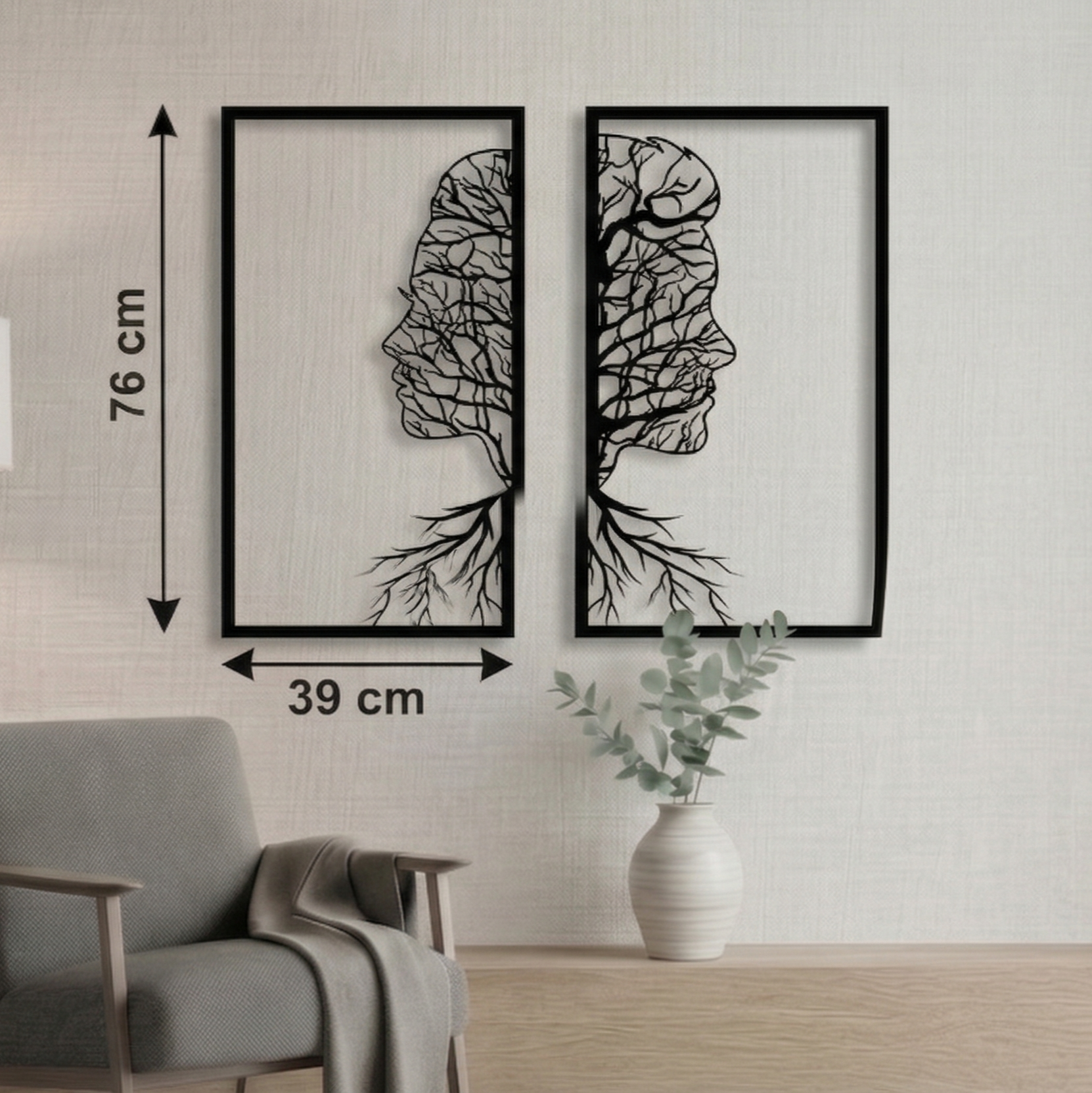 Growth Together 2'li Metal Tablo Seti - DF028