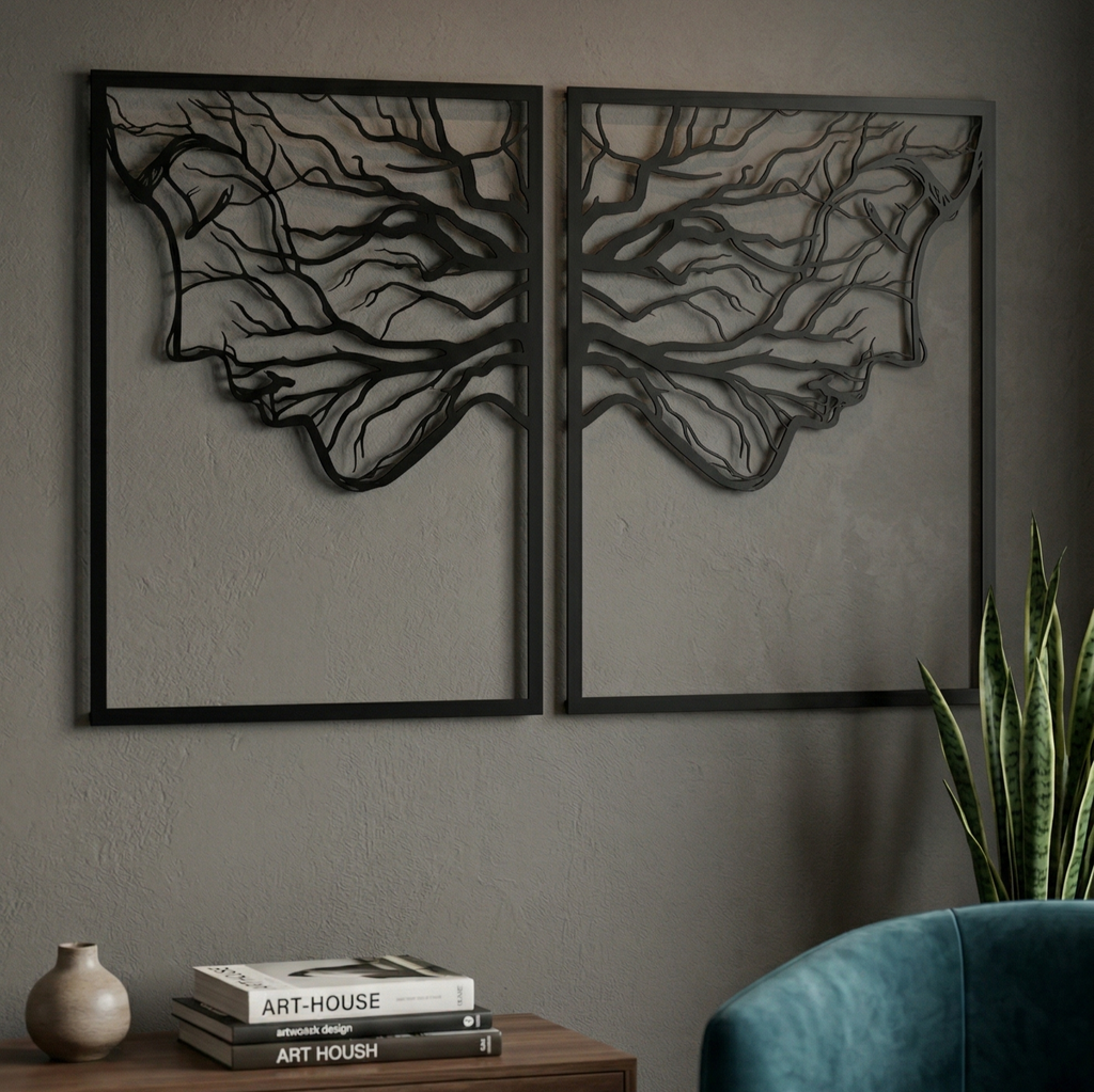 Twin Spirit 2'li Metal Tablo Seti - DF029