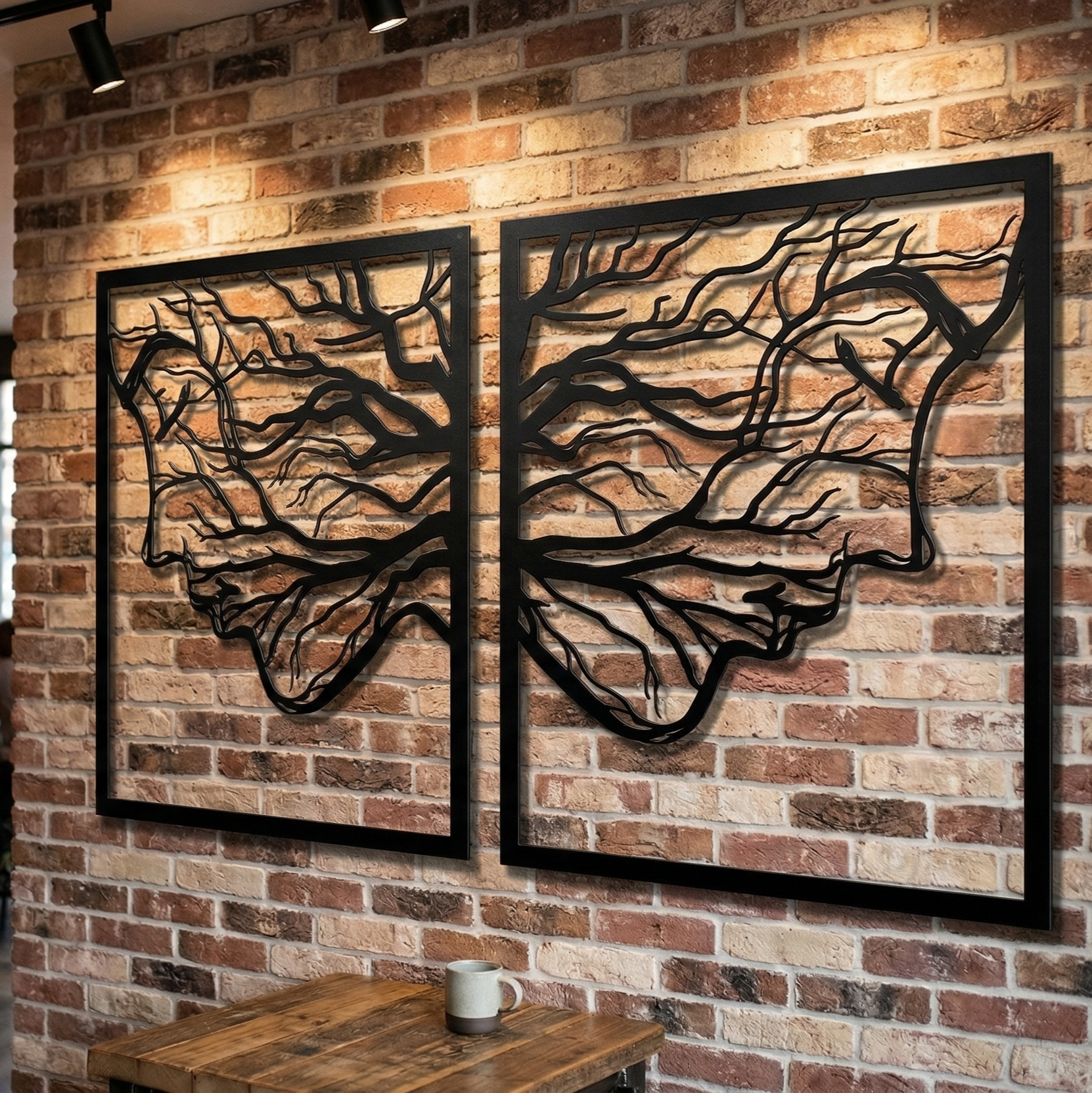 Twin Spirit 2'li Metal Tablo Seti - DF029