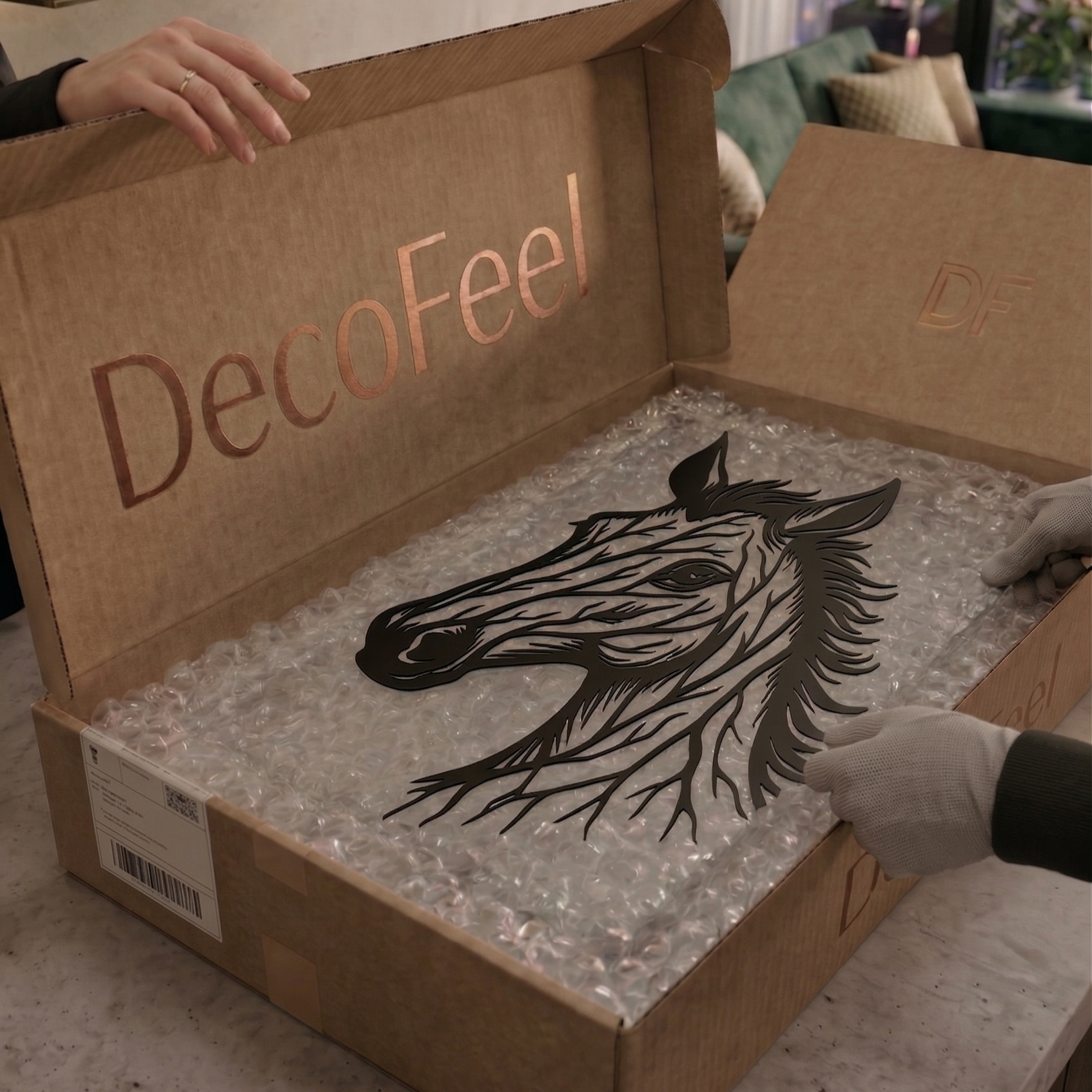 Majestic Horse Metal Tablo - DF031