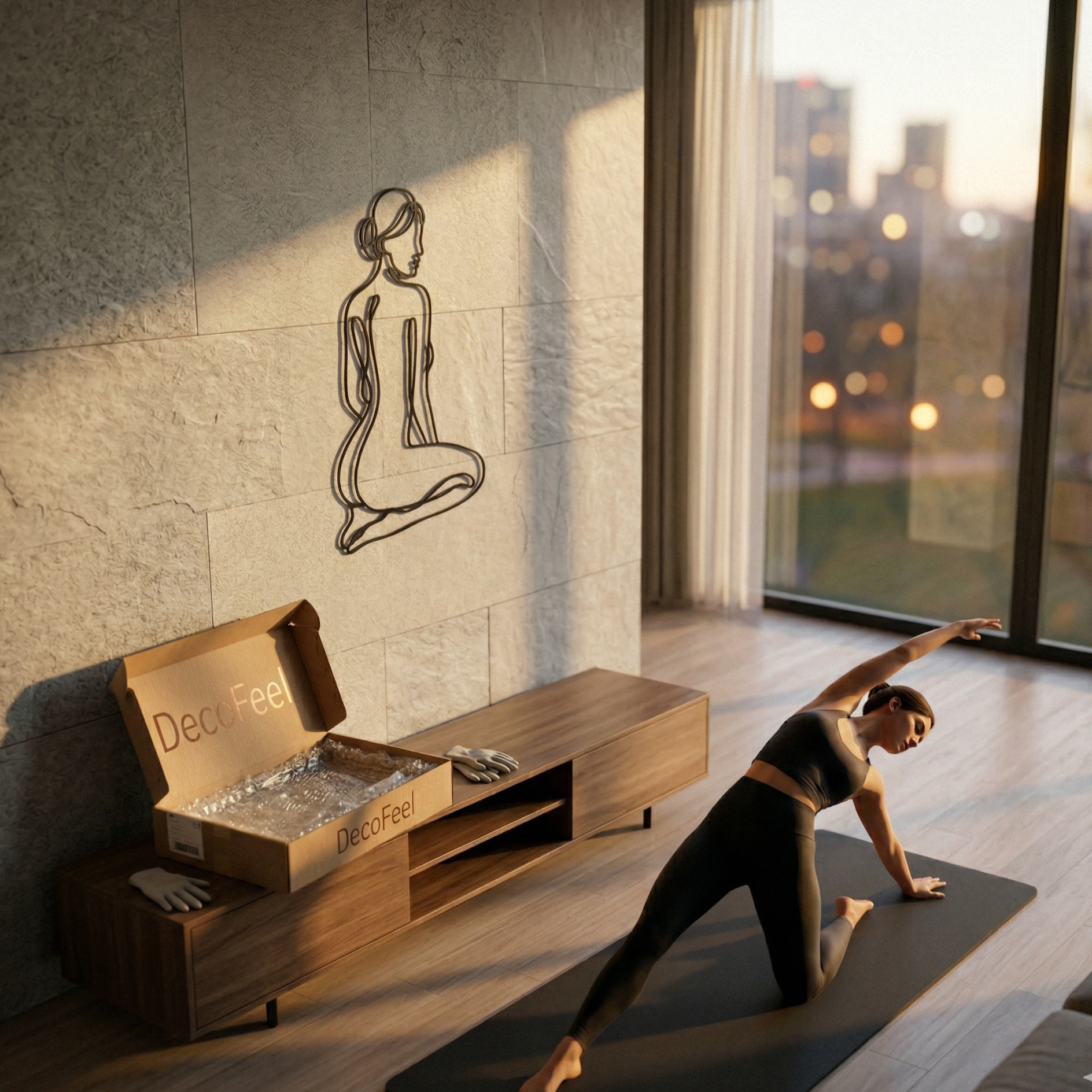 Pure Line Woman Metal Tablo - DF032