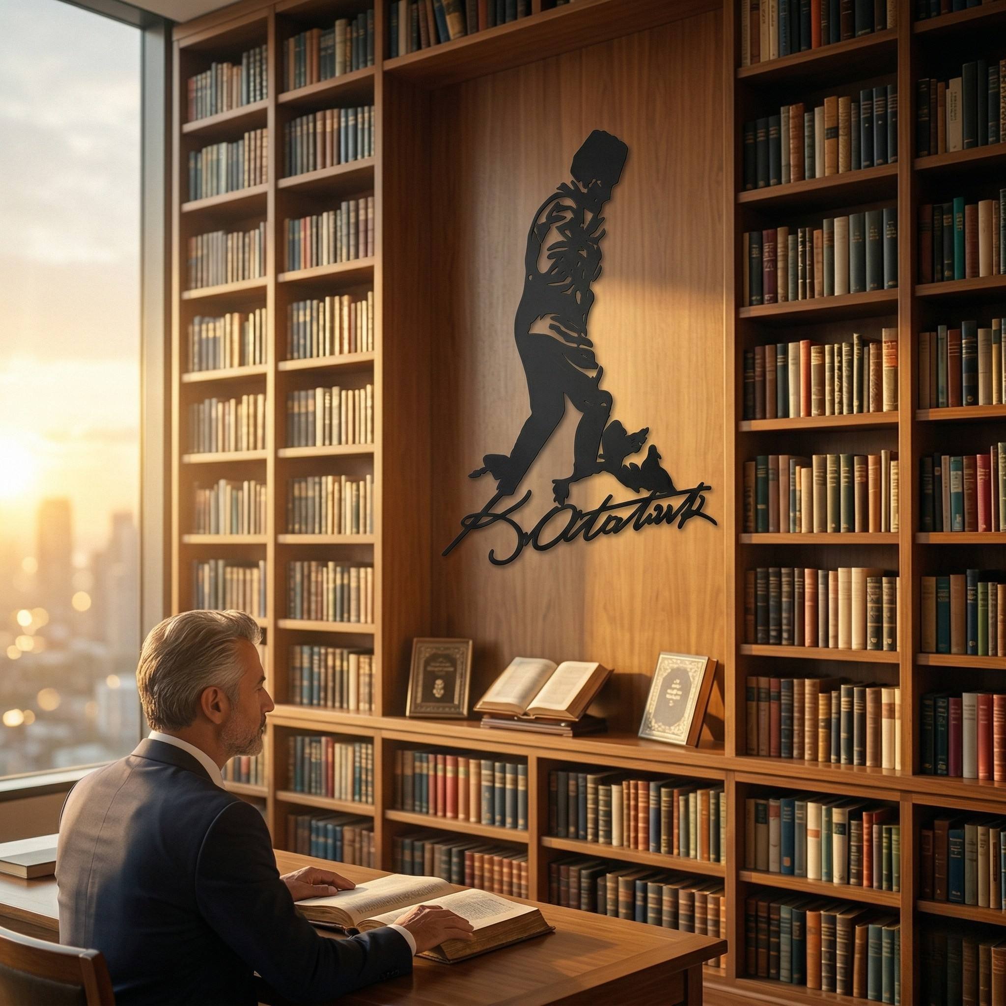 K. Atatürk İmzalı Metal Tablo - DF035