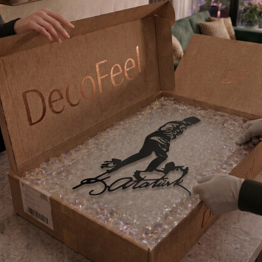 K. Atatürk İmzalı Metal Tablo - DF035