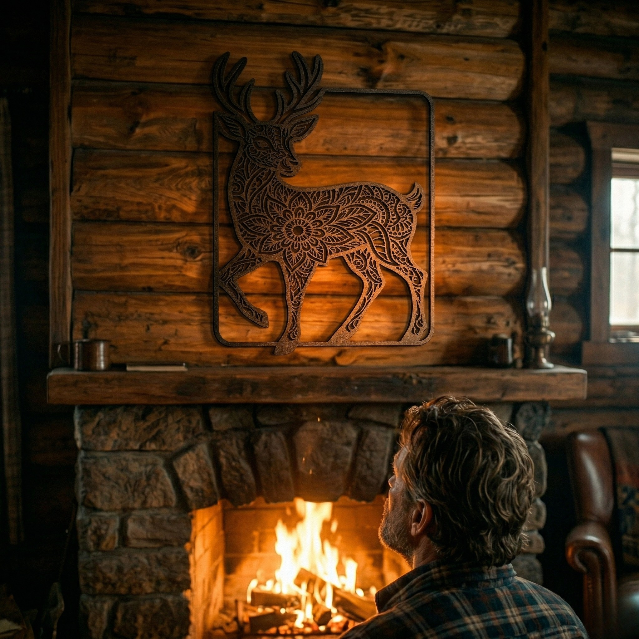 Noble Deer Metal Tablo - DF041