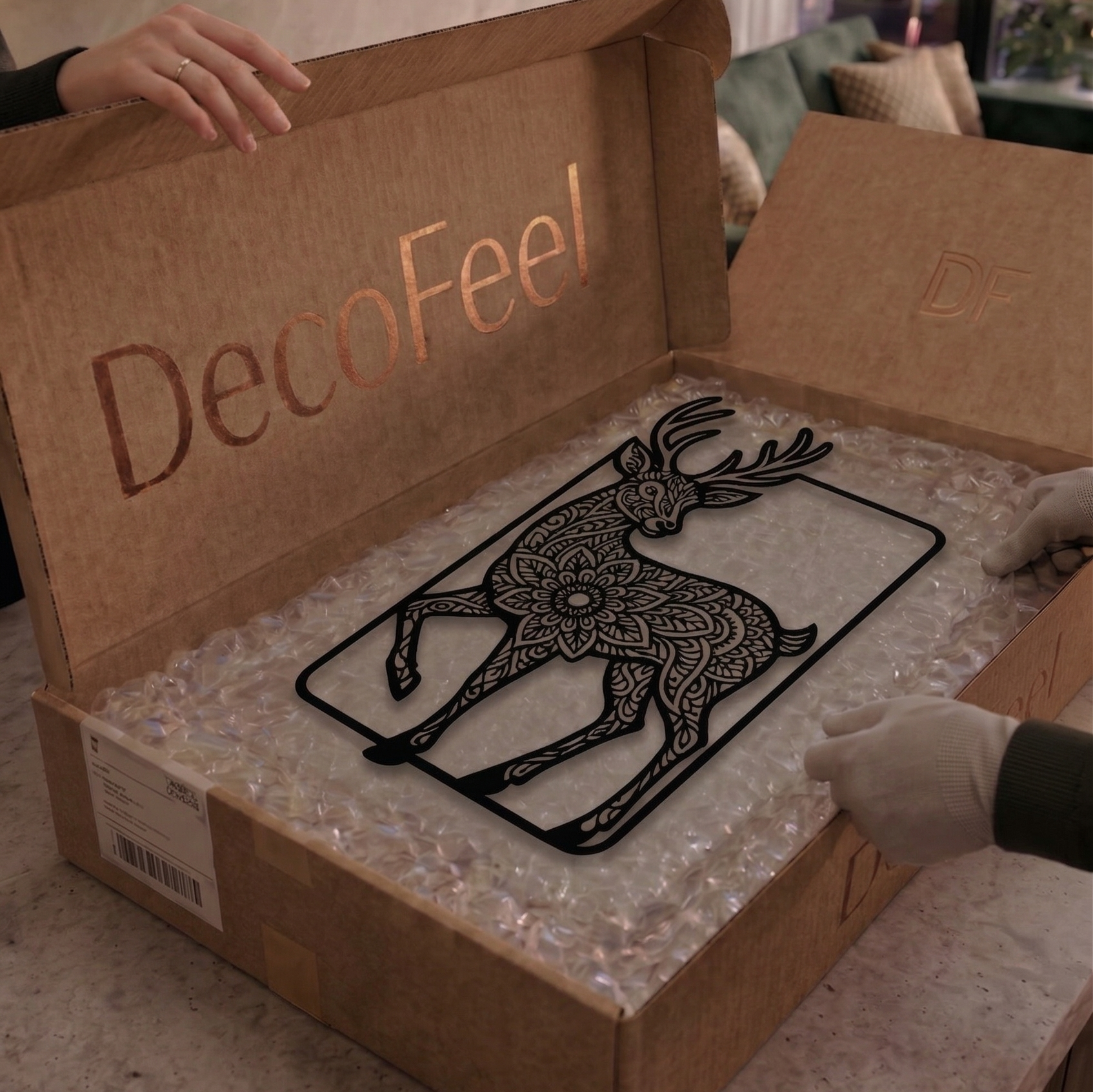 Noble Deer Metal Tablo - DF041