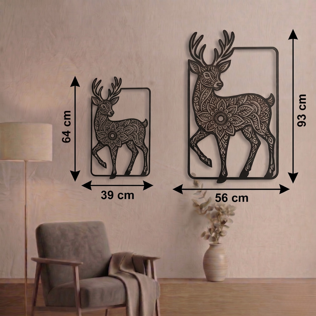 Noble Deer Metal Tablo - DF041