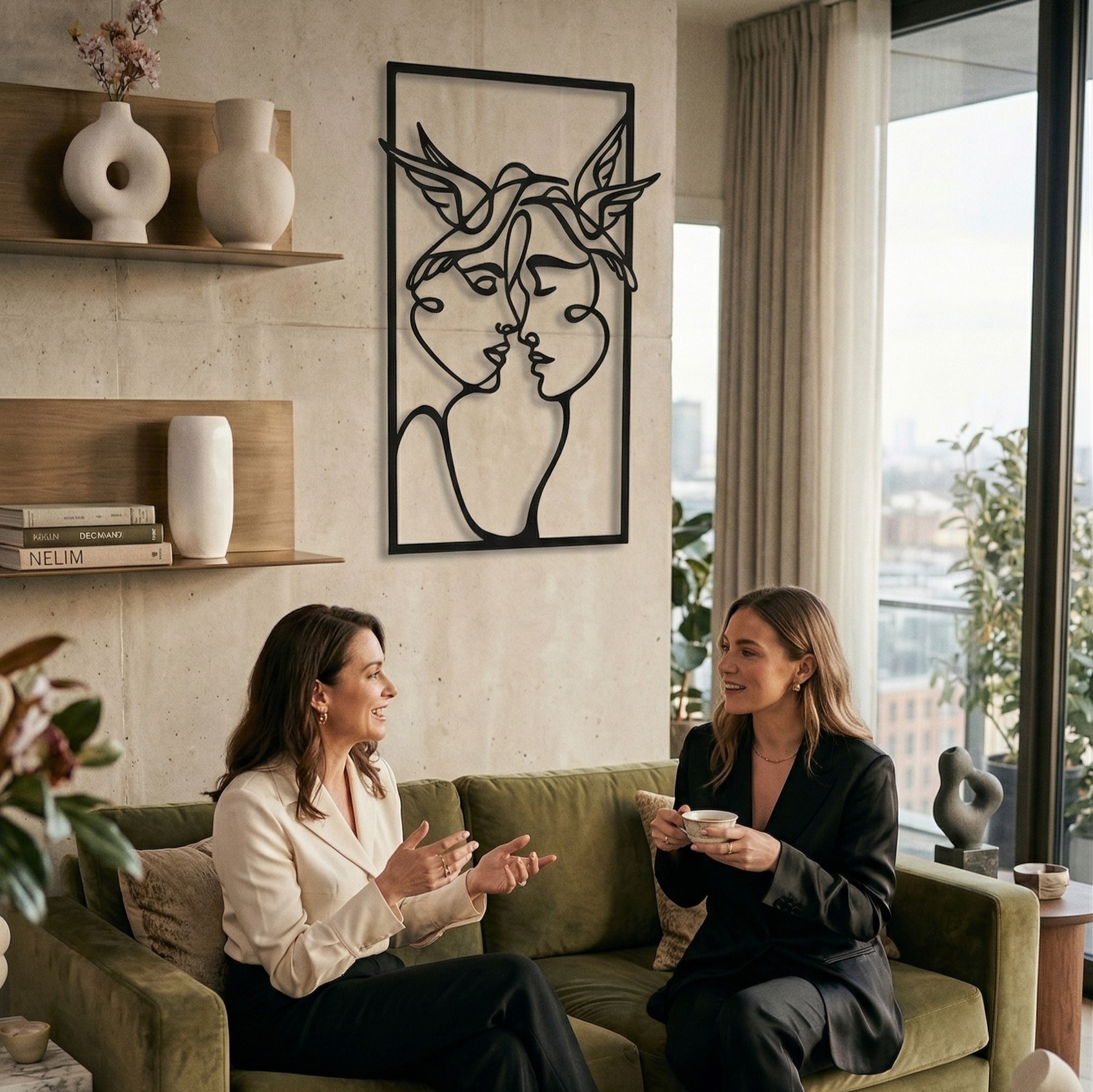 Soulmates Metal Tablo - DF042