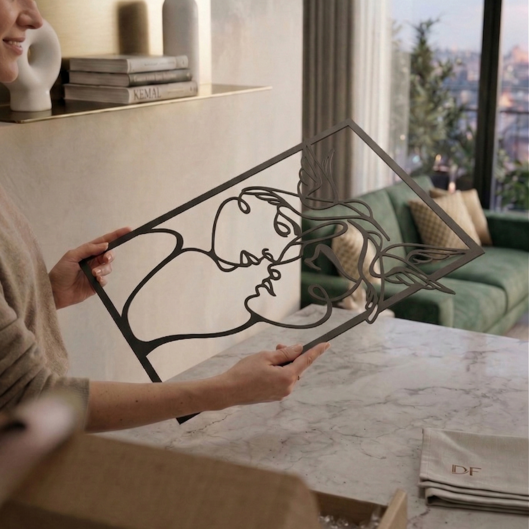 Soulmates Metal Tablo - DF042