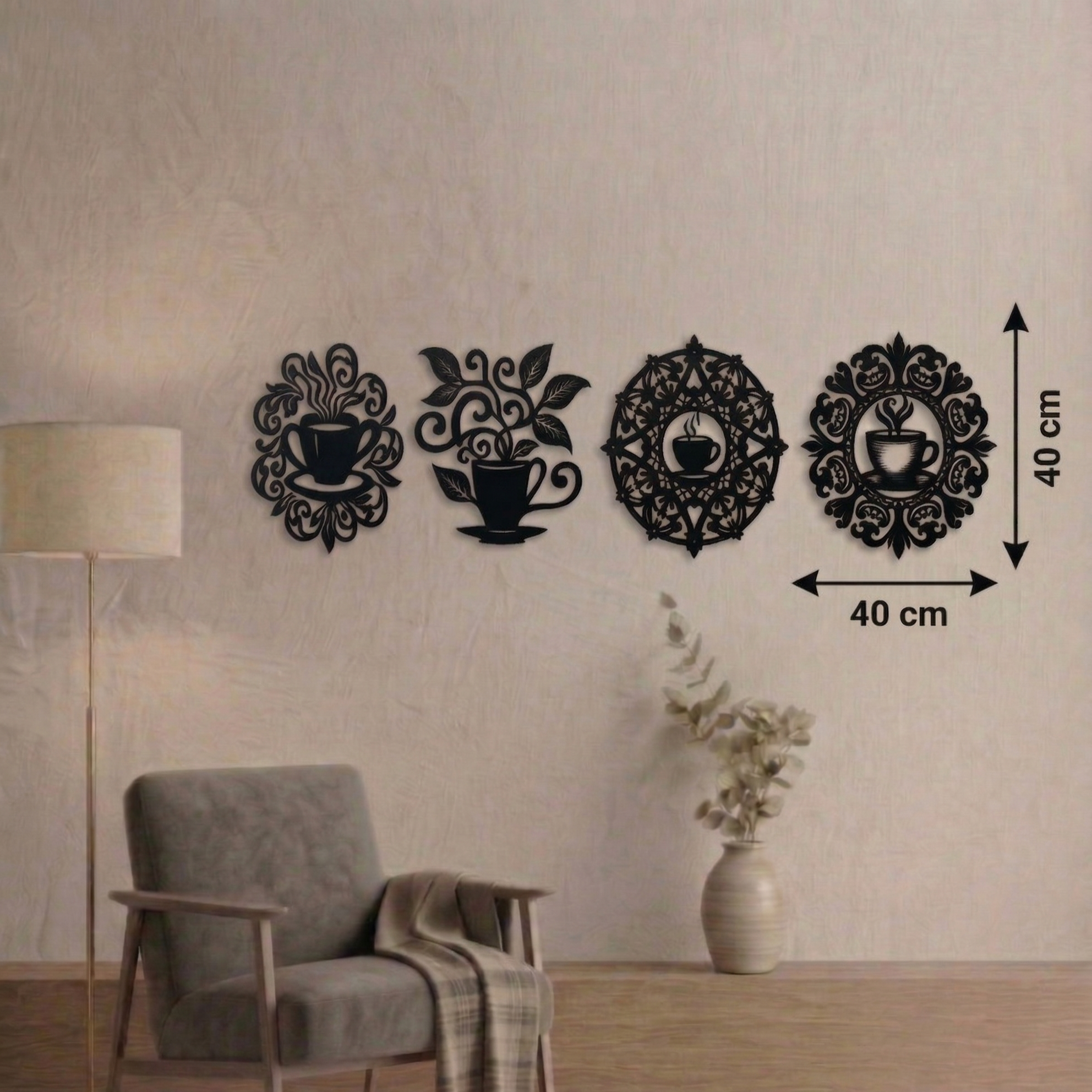 Barista Choice 4'lü Set Metal Tablo - DF044