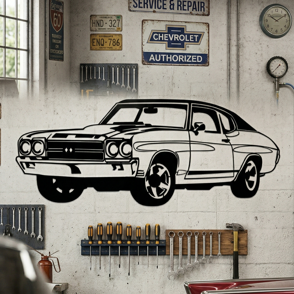 Chevrolet Silhouette Metal Tablo - DF046