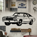 Chevrolet Silhouette Metal Tablo - DF046