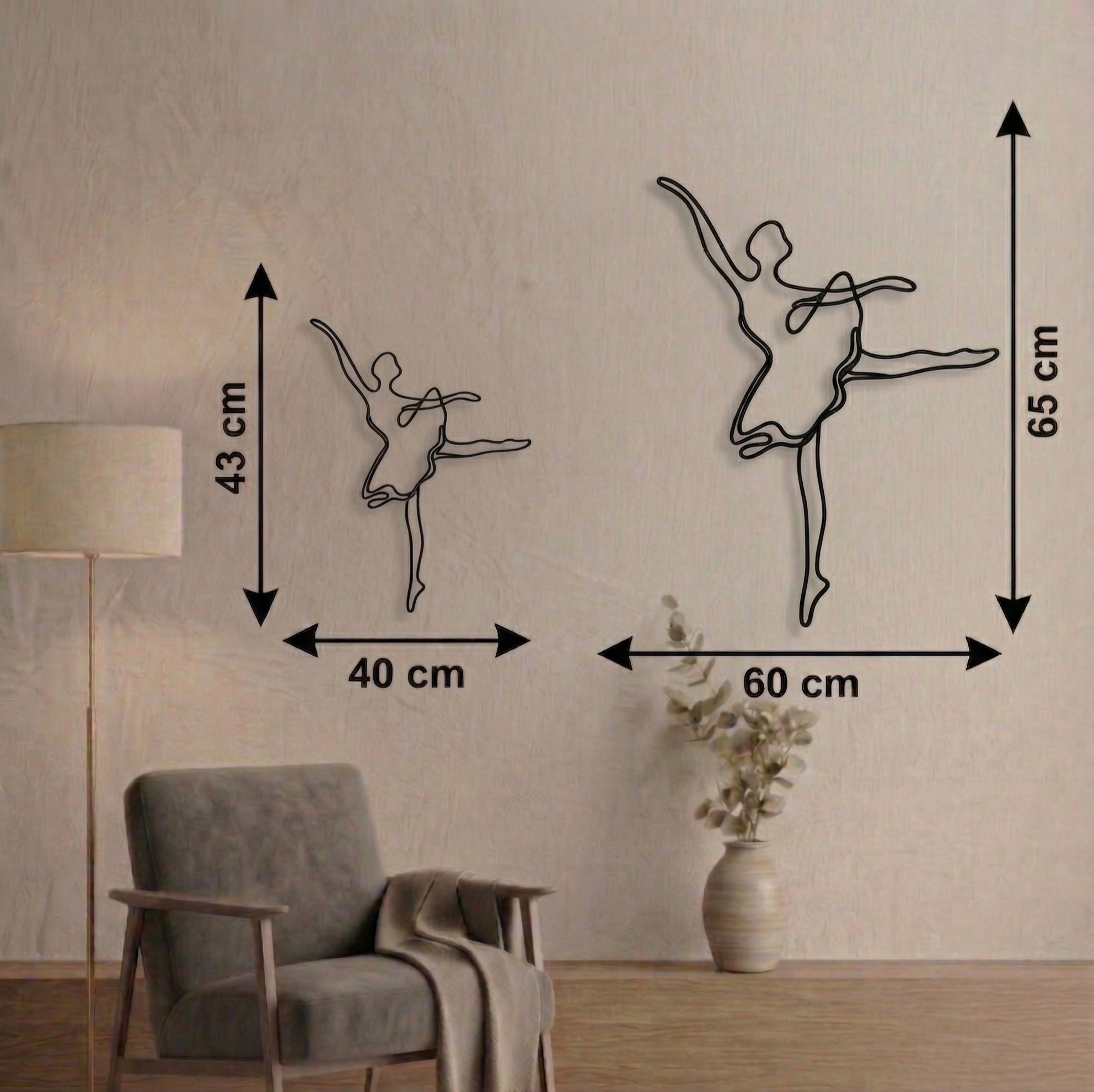 The Ballerina Metal Tablo - DF047