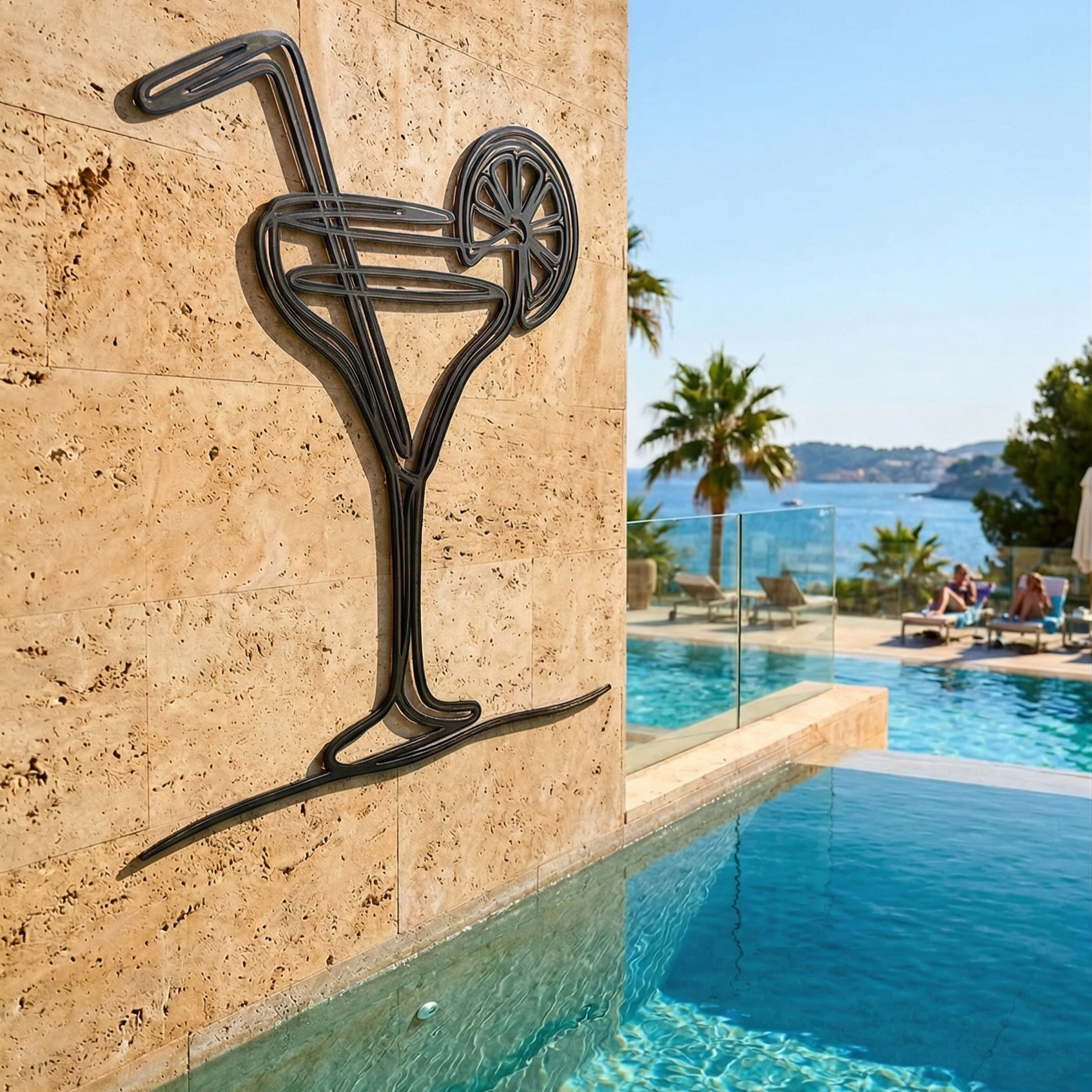 Cocktail Time Metal Tablo - DF048