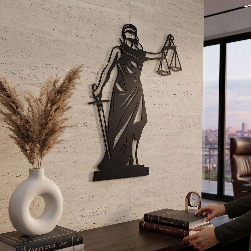 Themis: Adalet Metal Tablo - DF049