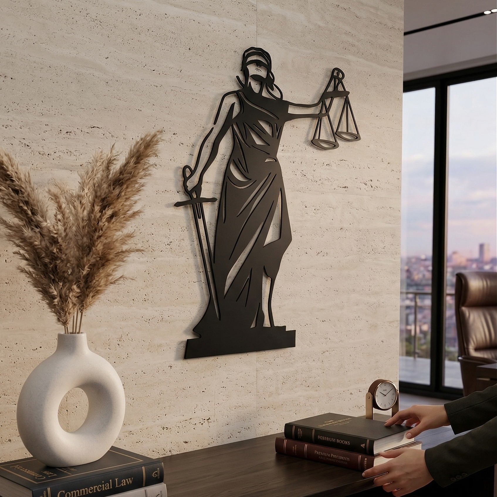 Themis: Adalet Metal Tablo - DF049