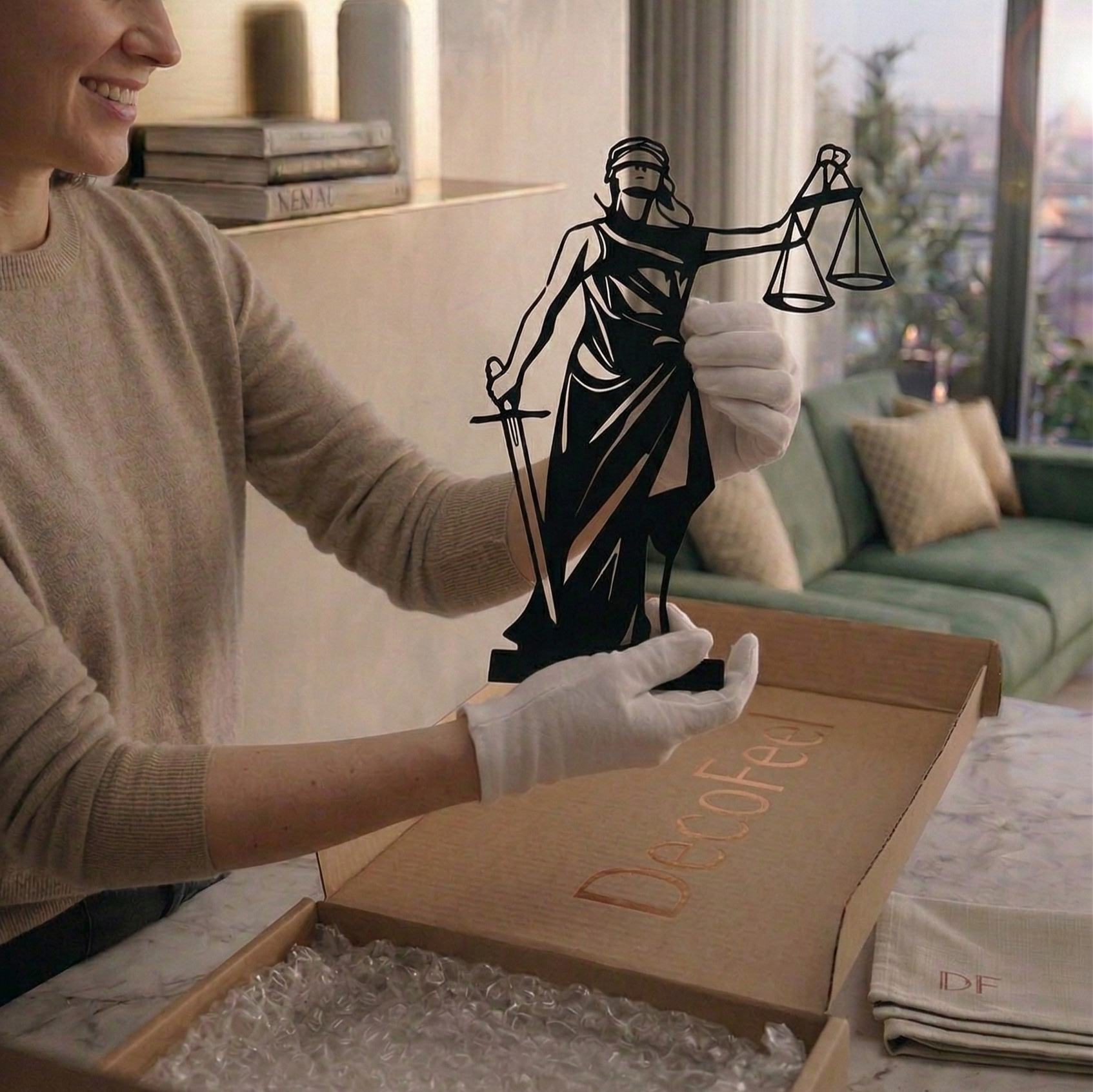 Themis: Adalet Metal Tablo - DF049