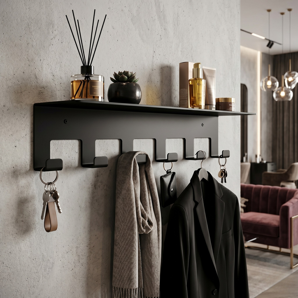 Quadra Metal Duvar Askılığı ve Düzenleyici Raf - DFM015