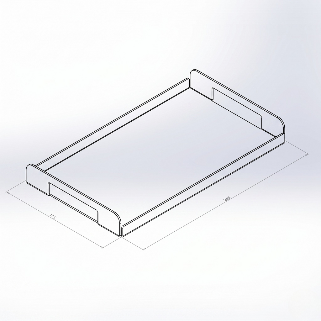 Tray Metal Dekoratif Sunum Tepsisi - DFM020
