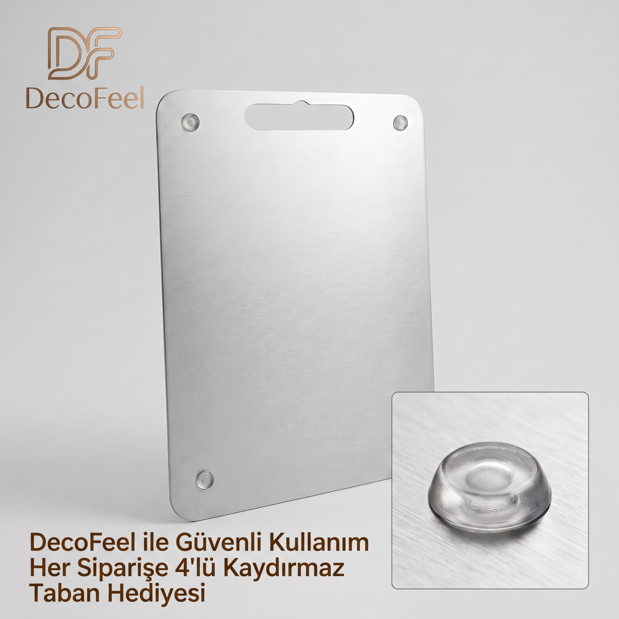 304 Kalite Paslanmaz Çelik Kesme Tahtası - DFK001