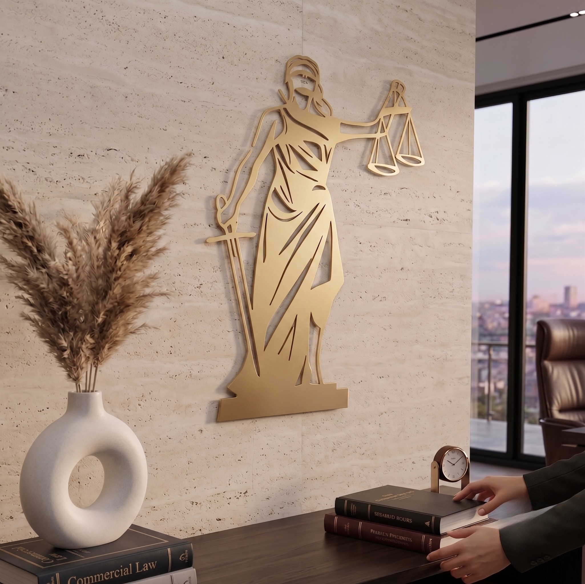 Themis: Adalet Metal Tablo - DF049